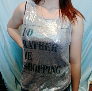 Sequin Tank Top